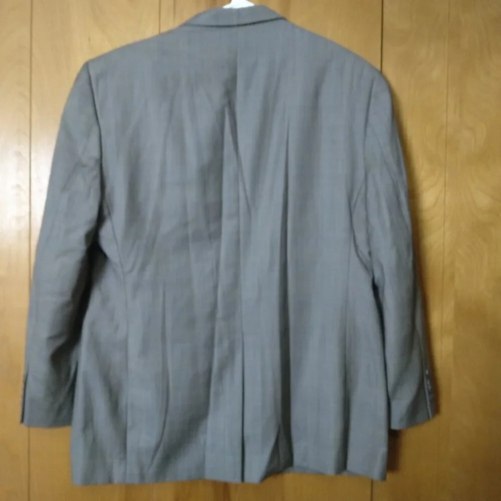 Tasso Elba Reda Men's R42 Two Button Wool Plaid Blazer Sport Coat Pockets Office